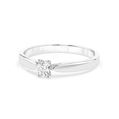 Solitär-Ring (Rund), 0.15 ct — 101-10046(3.4)