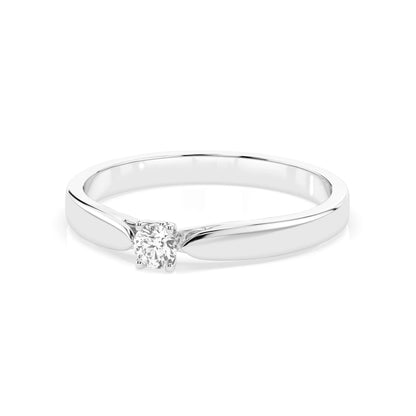 Solitär-Ring (Rund), 0.08 ct — 101-10046(2.7)