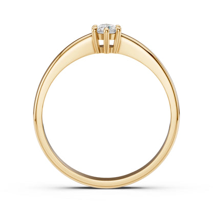 Solitär-Ring (Rund), 0.15 ct — 101-10151(3.4)