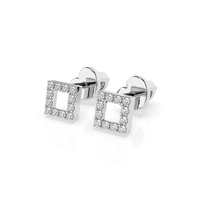Minimalismus-Ohrringe (Rund), 0.14 ct — 102-10053