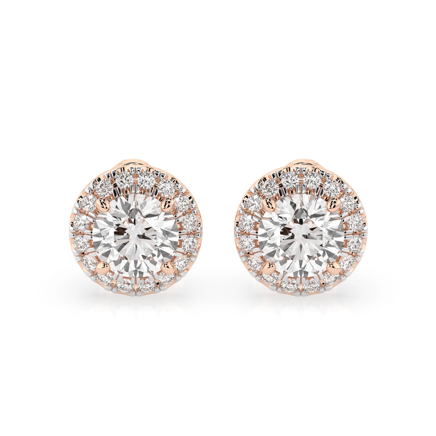 Solitär-Eternity-Ohrringe (Rund), 1.0 ct — 102-10095(5.1)