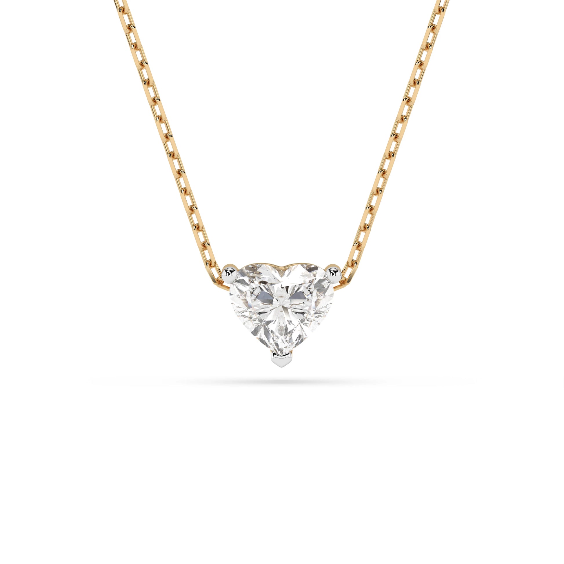 Solitär-Halskette (Herz), 0.3 ct — 104-10066(0.30)HRT