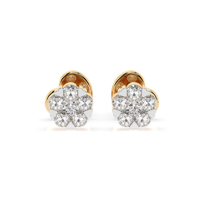 Illusion-Ohrringe (Rund), 0.03 ct — 102-10015/2(1.5)