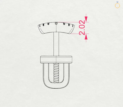 Minimalismus-Ohrringe (Rund), 0.14 ct — 102-10028