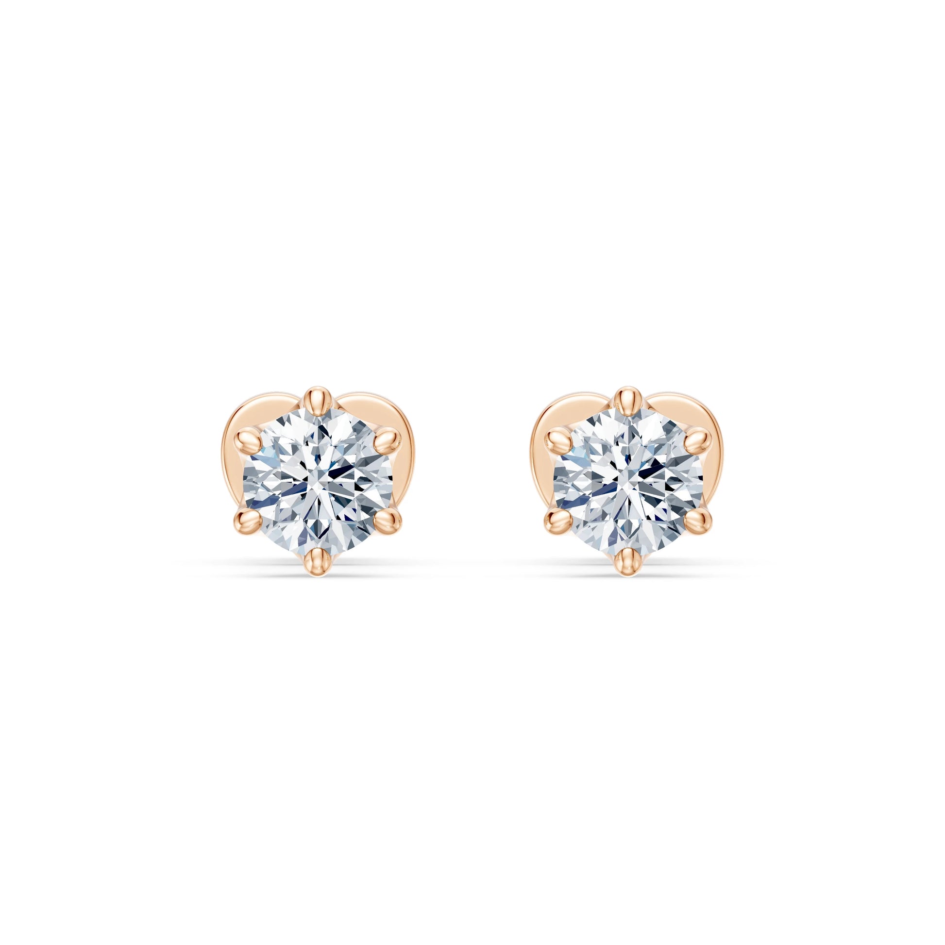 Solitär-Schmetterling-Ohrringe, 0.6 ct — 102-10040/1(4.2)
