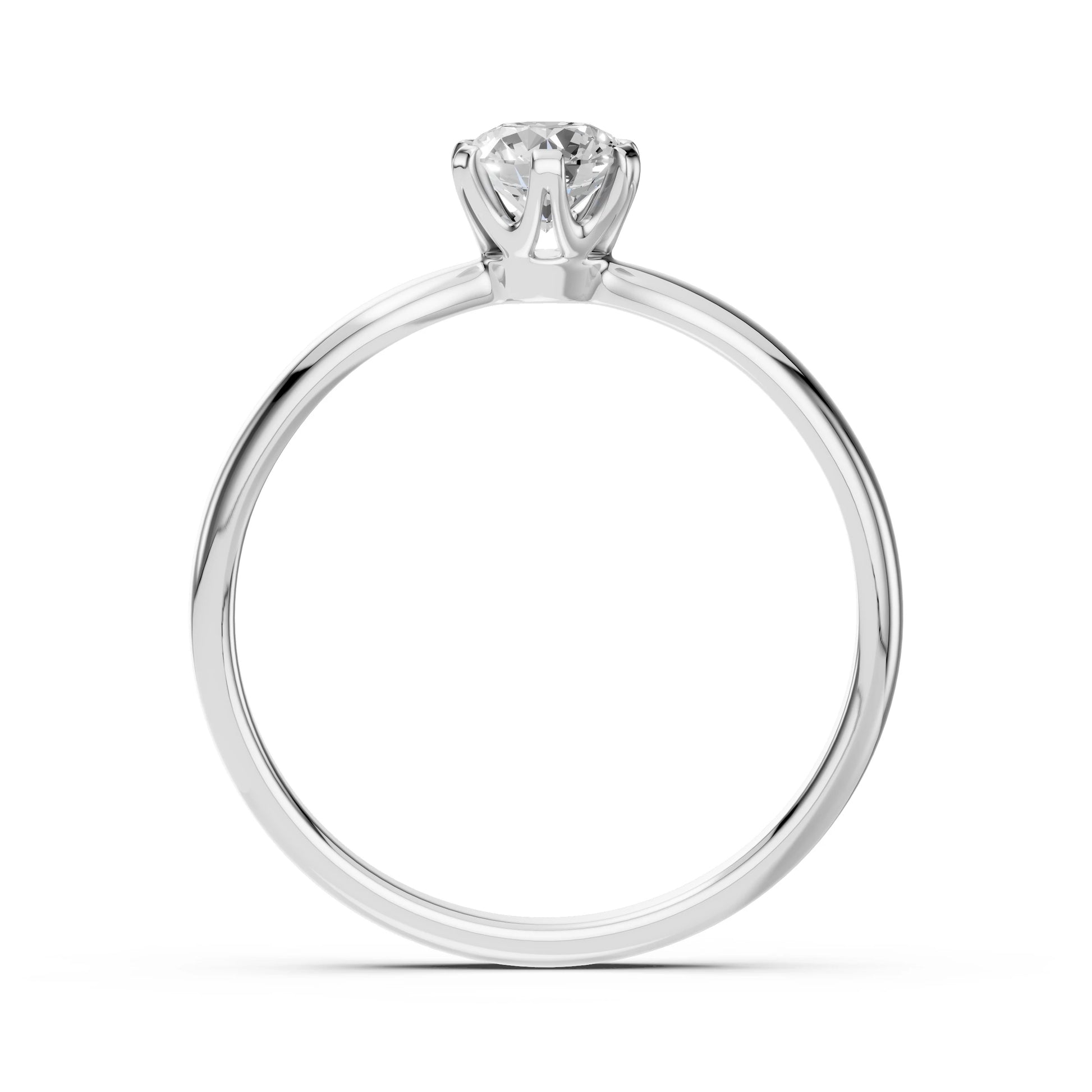 Solitär-Ring (Rund), 0.45 ct — 101-10040(4.8)