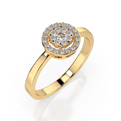 Illusion-Ring (Rund), 0.1 ct — 101-10018/1(3.0)