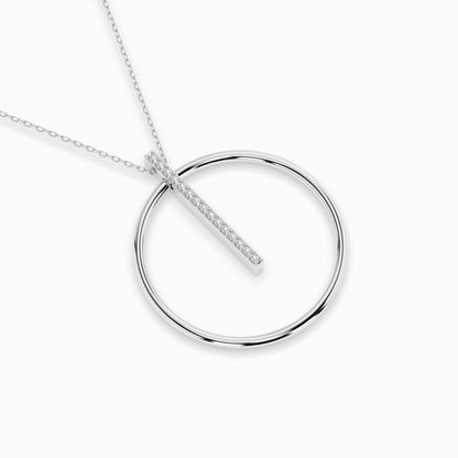 Minimalismus-Halskette (Rund), 0.09 ct — 104-10047