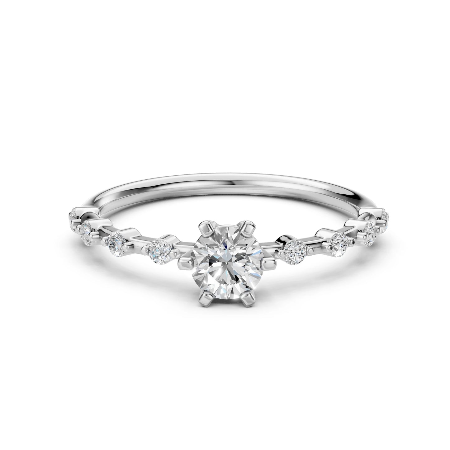 Solitär-Eternity-Ring (Rund), 0.5 ct — 101-10144(5.1)