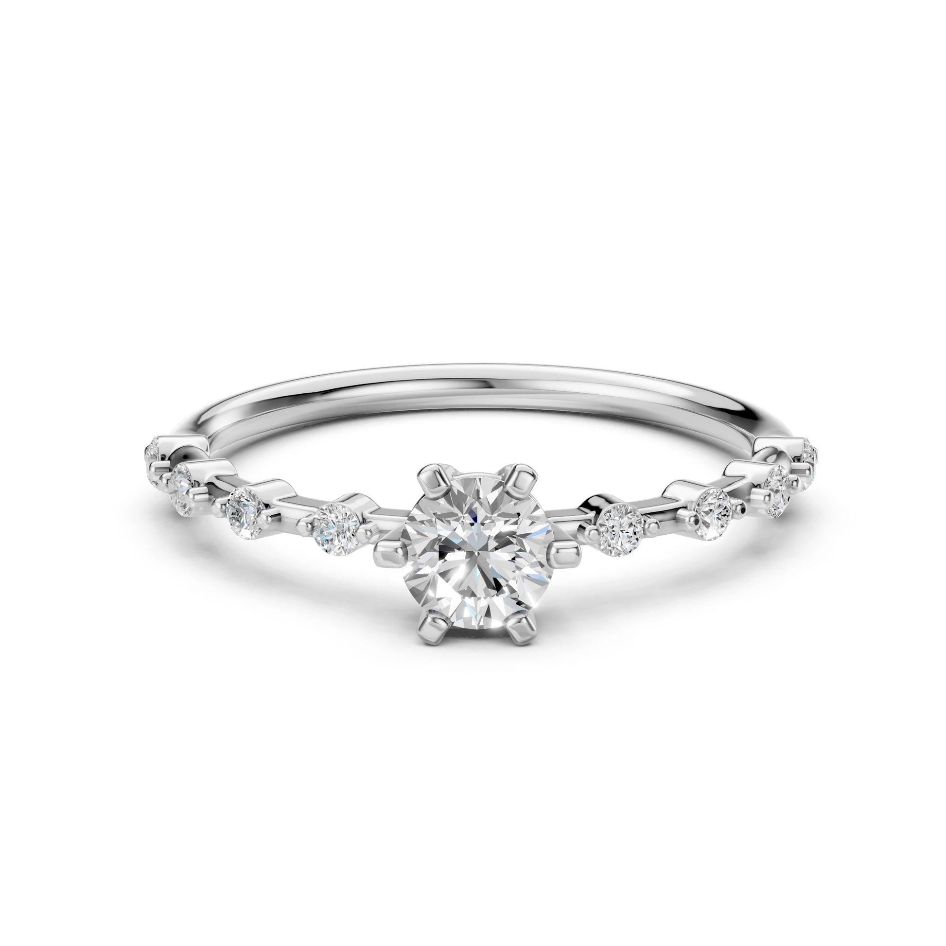 Solitär-Eternity-Ring (Rund), 0.5 ct — 101-10144(5.1)
