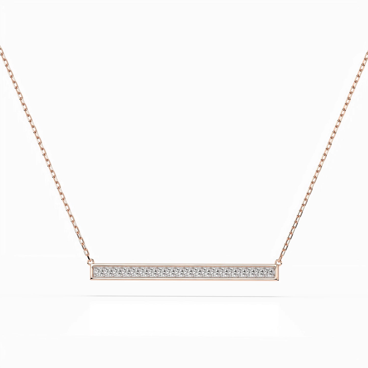 Minimalismus-Halskette (Rund), 0.12 ct — 104-10024