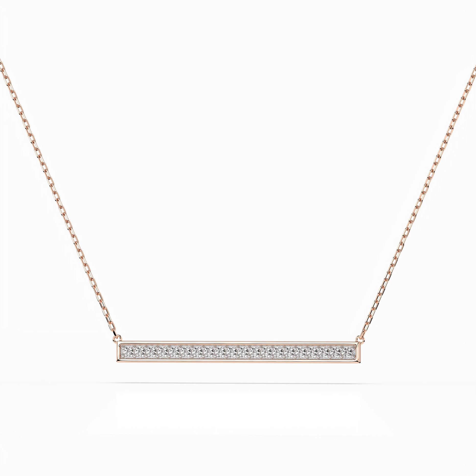 Minimalismus-Halskette (Rund), 0.12 ct — 104-10024