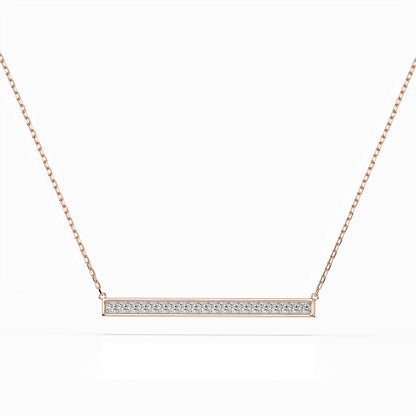 Minimalismus-Halskette (Rund), 0.12 ct — 104-10024
