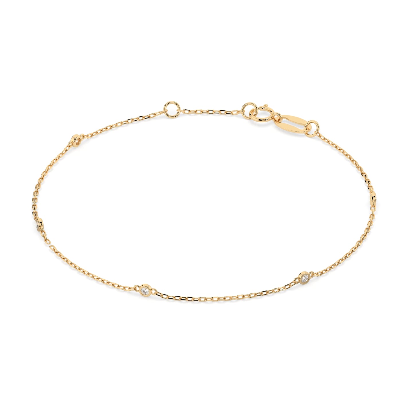 Minimalismus-Armband (Rund), 0.07 ct — 105-10008/5(1.4)