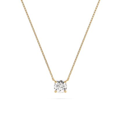 Solitär-Halskette (Rund), 0.5 ct — 104-10040(5.1)