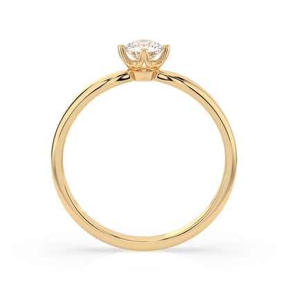 Solitär-Ring (Rund), 0.25 ct — 101-10041(4.0)