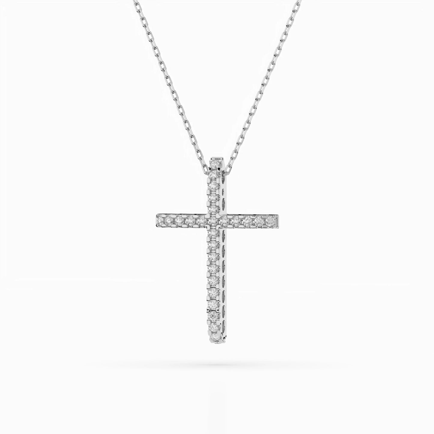 Minimalismus-Halskette (Rund), 0.14 ct — 104-10026