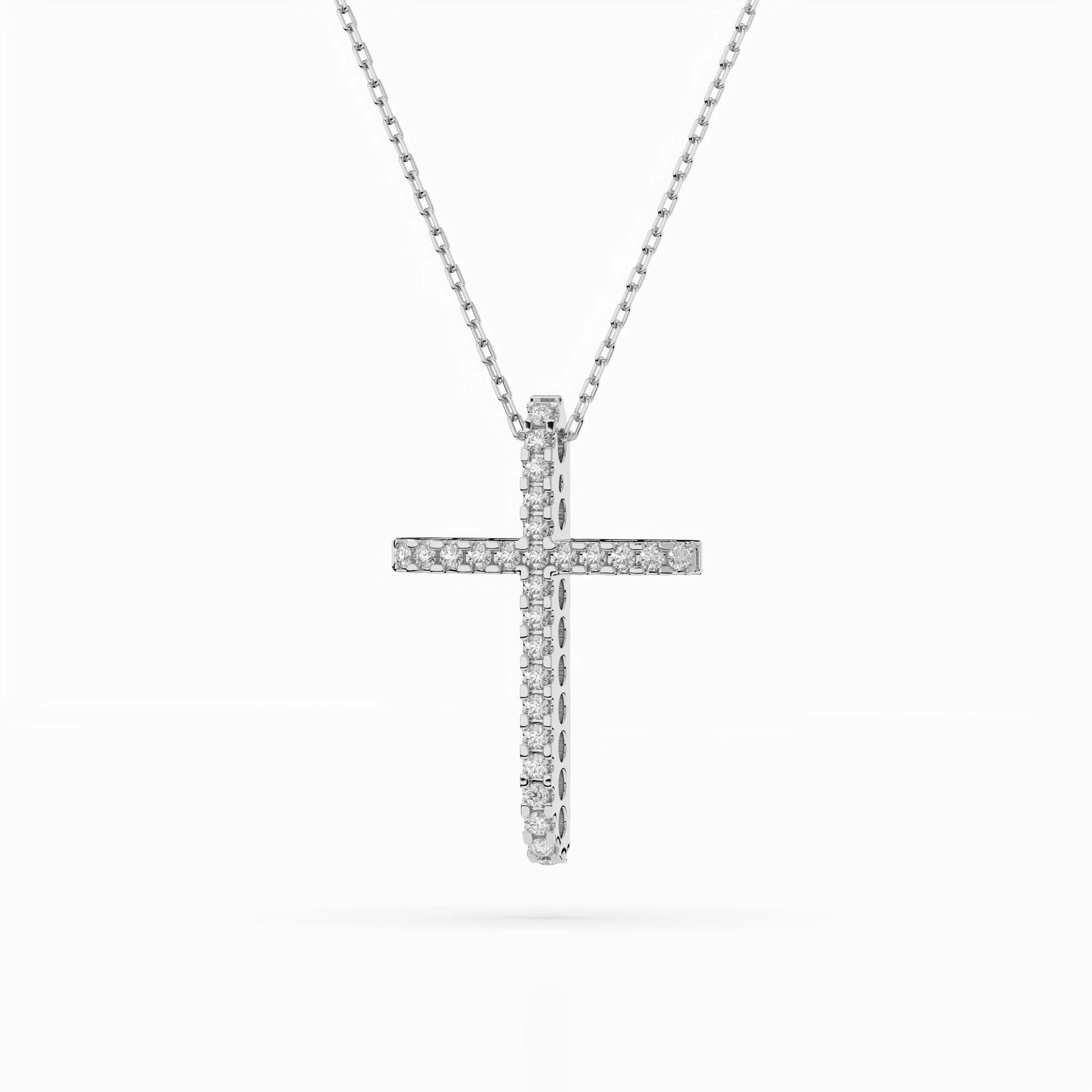 Minimalismus-Halskette (Rund), 0.14 ct — 104-10026