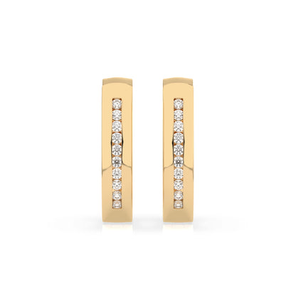Eternity-Ohrringe (Rund), 0.16 ct — 102-10047