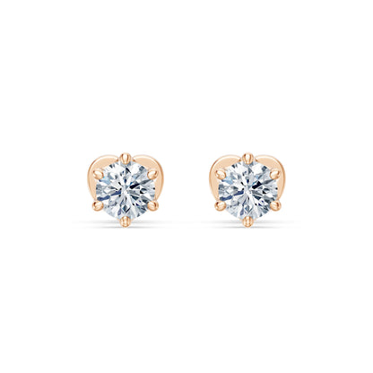 Solitär-Schmetterling-Ohrringe, 0.5 ct — 102-10040/1(4.0)