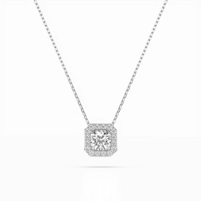 Solitär-Eternity-Halskette (Rund), 0.2 ct — 104-10042(3.7)