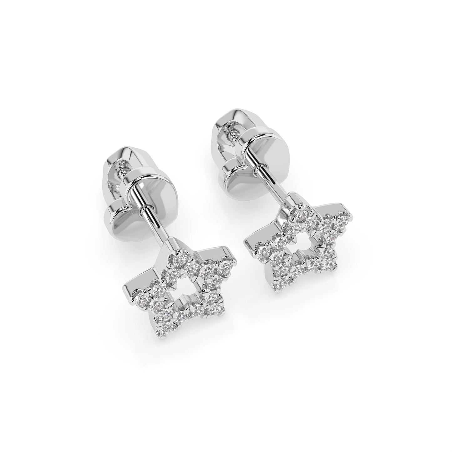 Minimalismus-Ohrringe (Rund), 0.18 ct — 102-10054