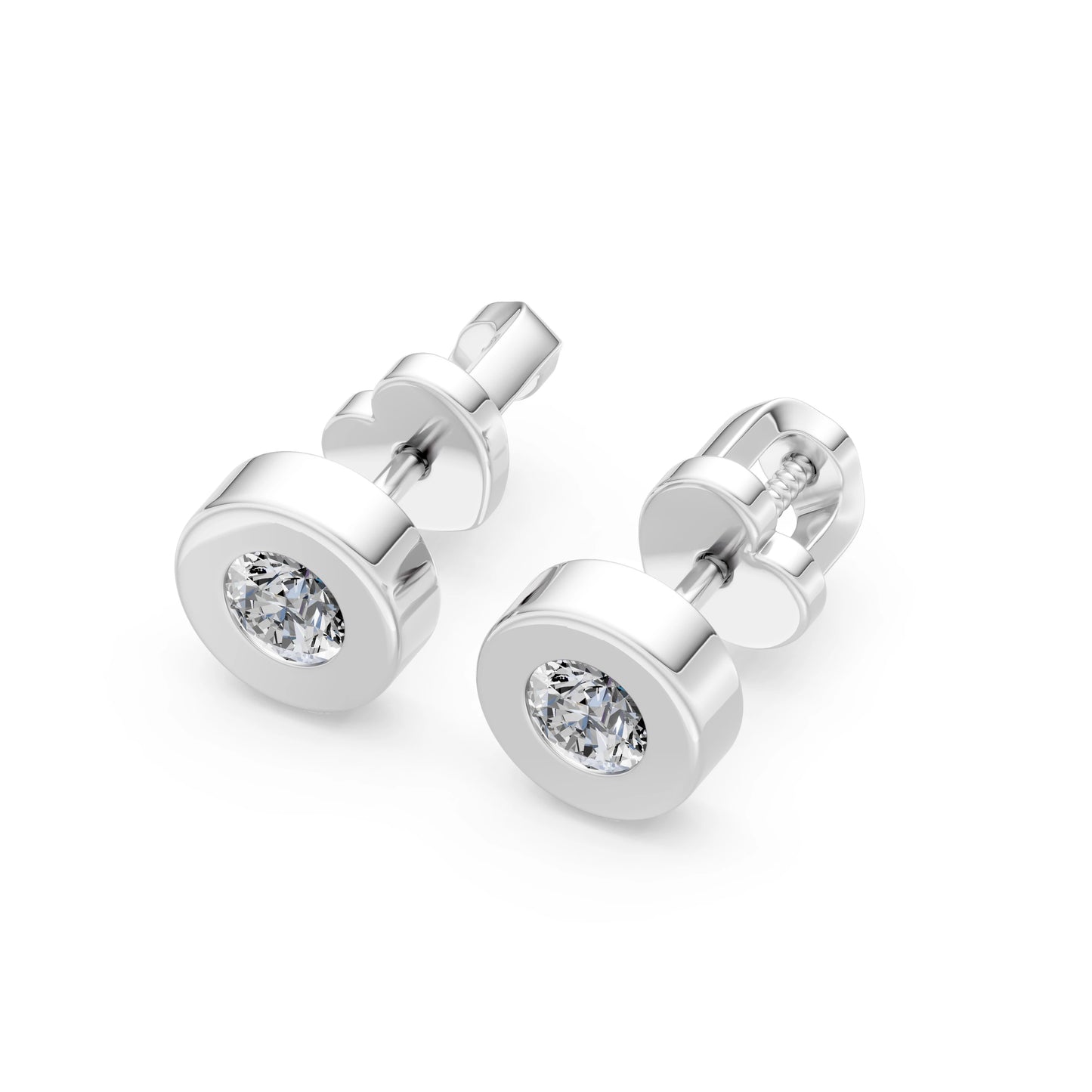 Solitär-Schmetterling-Ohrringe, 0.4 ct — 102-10050(3.7)
