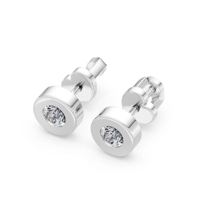 Solitär-Schmetterling-Ohrringe, 0.4 ct — 102-10050(3.7)