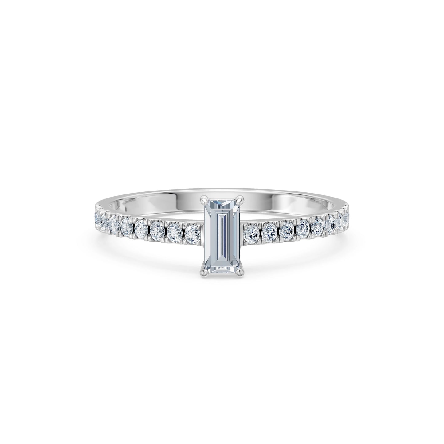 Solitär-Eternity-Ring, 0.3 ct — 101-10191(0.30)BAQ