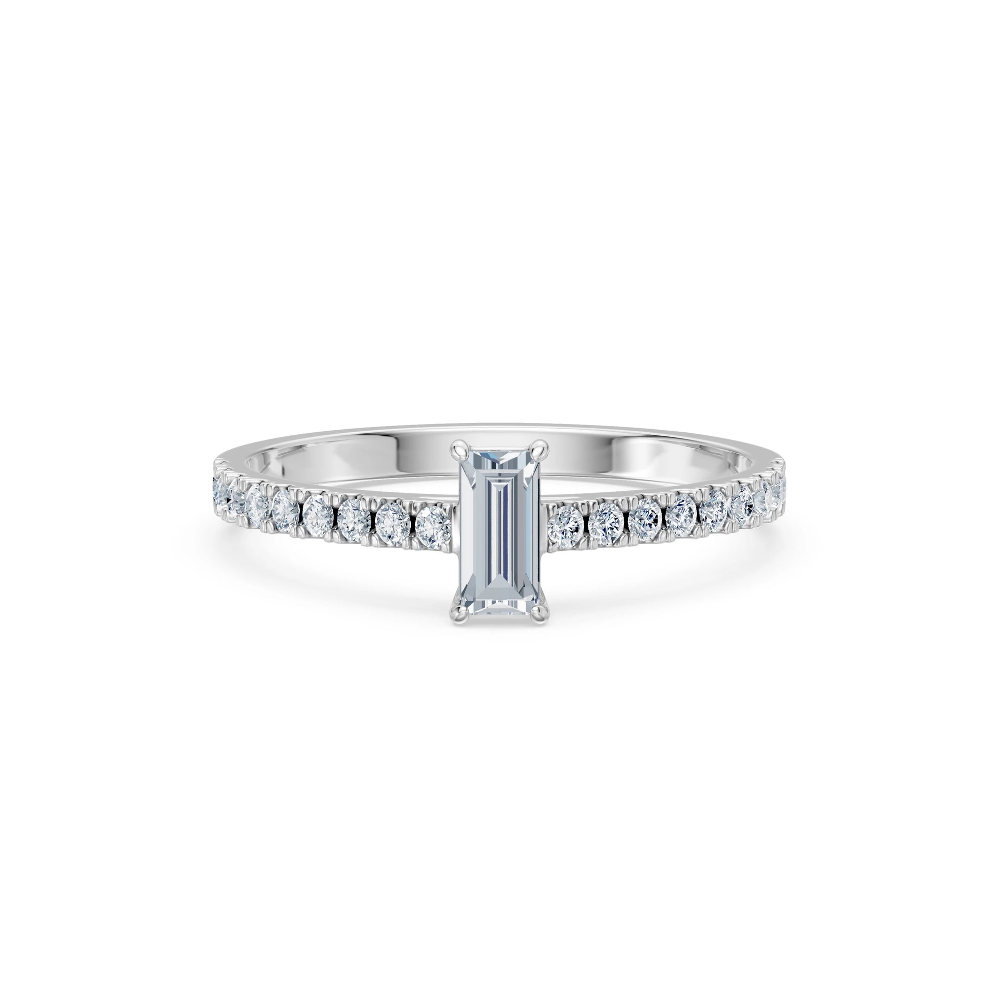 Solitär-Eternity-Ring, 0.3 ct — 101-10191(0.30)BAQ