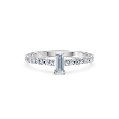 Solitär-Eternity-Ring, 0.3 ct — 101-10191(0.30)BAQ