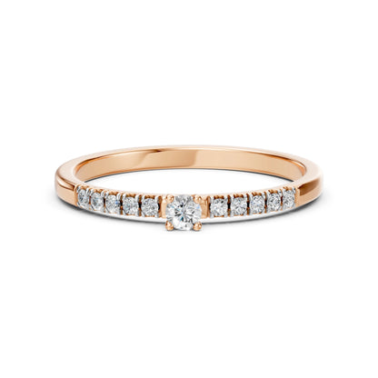 Solitär-Eternity-Ring (Rund), 0.07 ct — 101-10126/2(2.6)
