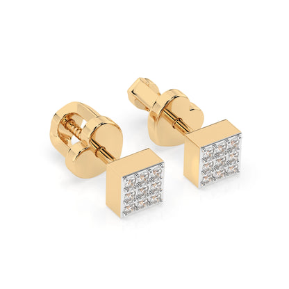 Illusion-Ohrringe (Rund), 0.11 ct — 102-10063