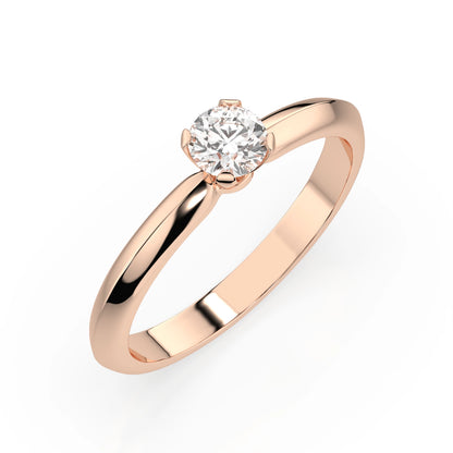 Solitär-Ring (Rund), 0.25 ct — 101-10089(4.0)