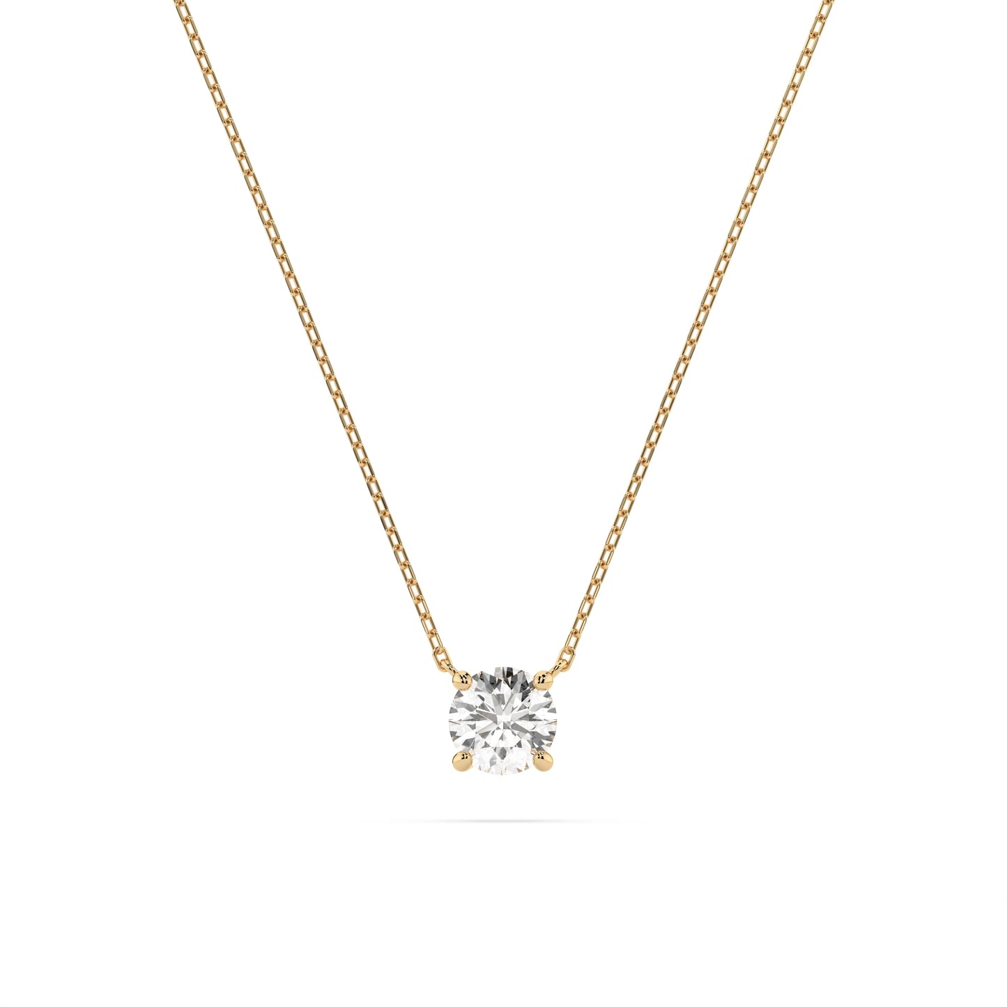 Solitär-Halskette (Rund), 0.4 ct — 104-10040(4.7)