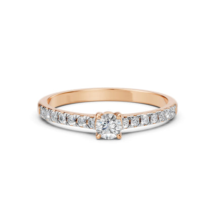 Solitär-Eternity-Ring (Rund), 0.3 ct — 101-10094(4.2)