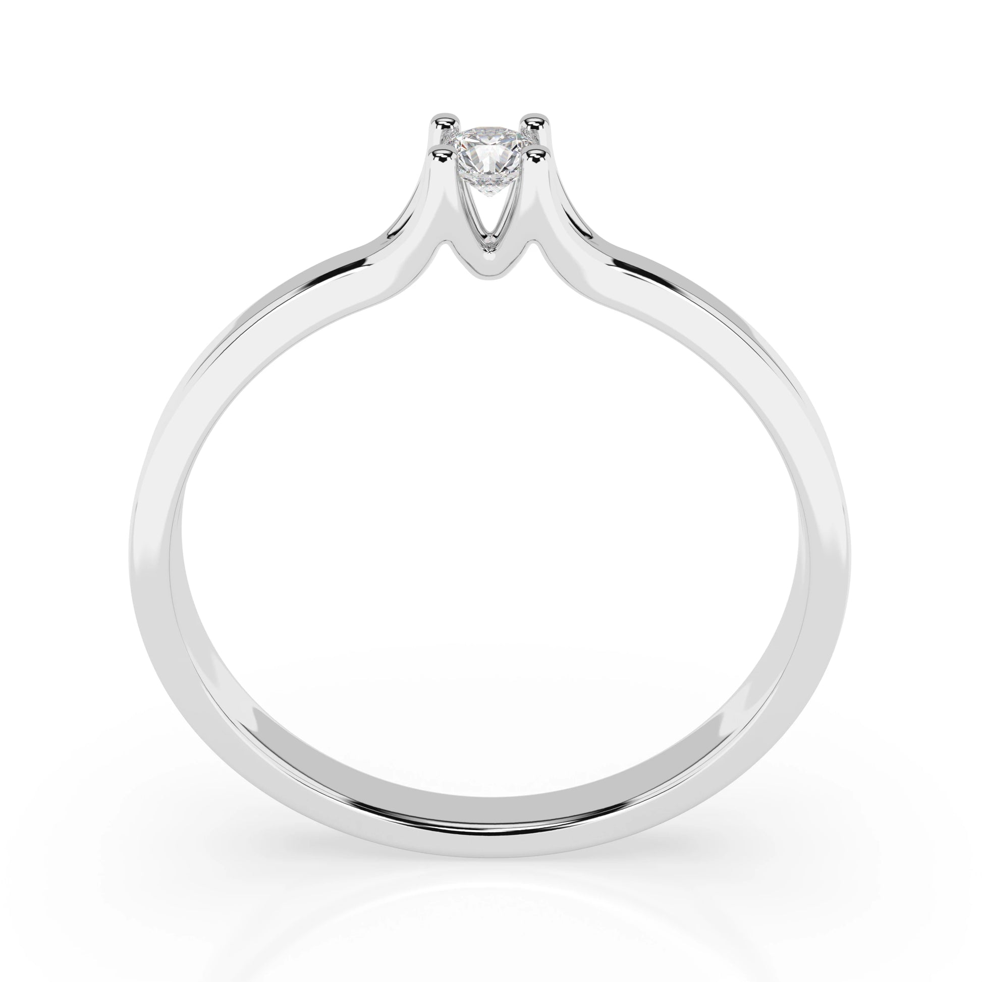 Solitär-Ring (Rund), 0.06 ct — 101-10033(2.5)