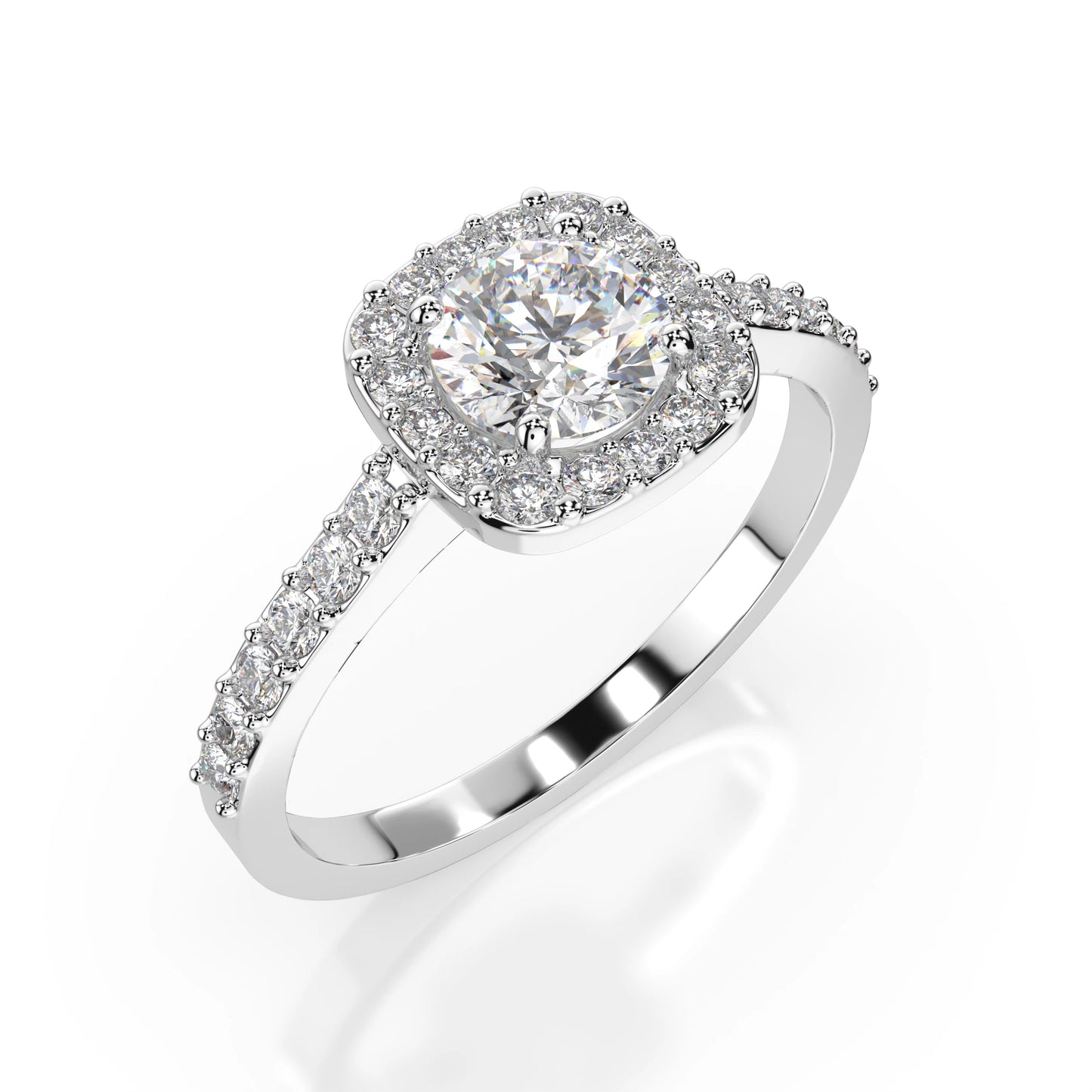 Solitär-Eternity-Ring (Rund), 0.4 ct — 101-10152(4.7)