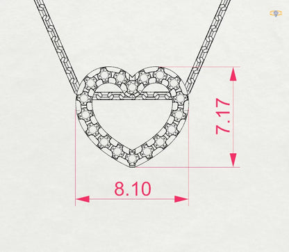 Minimalismus-Halskette (Rund), 0.09 ct — 104-10051