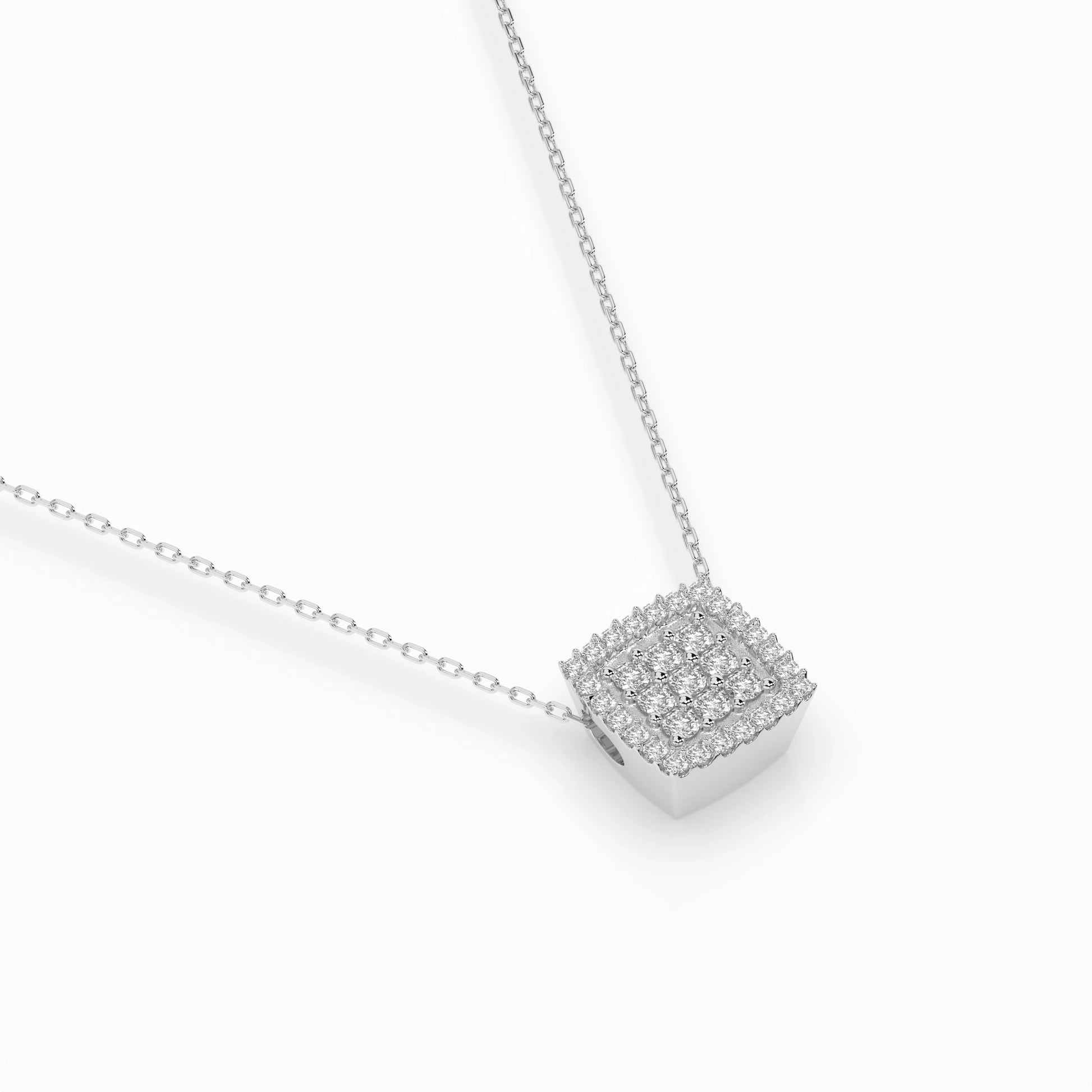 Illusion-Halskette (Rund), 0.12 ct — 104-10035
