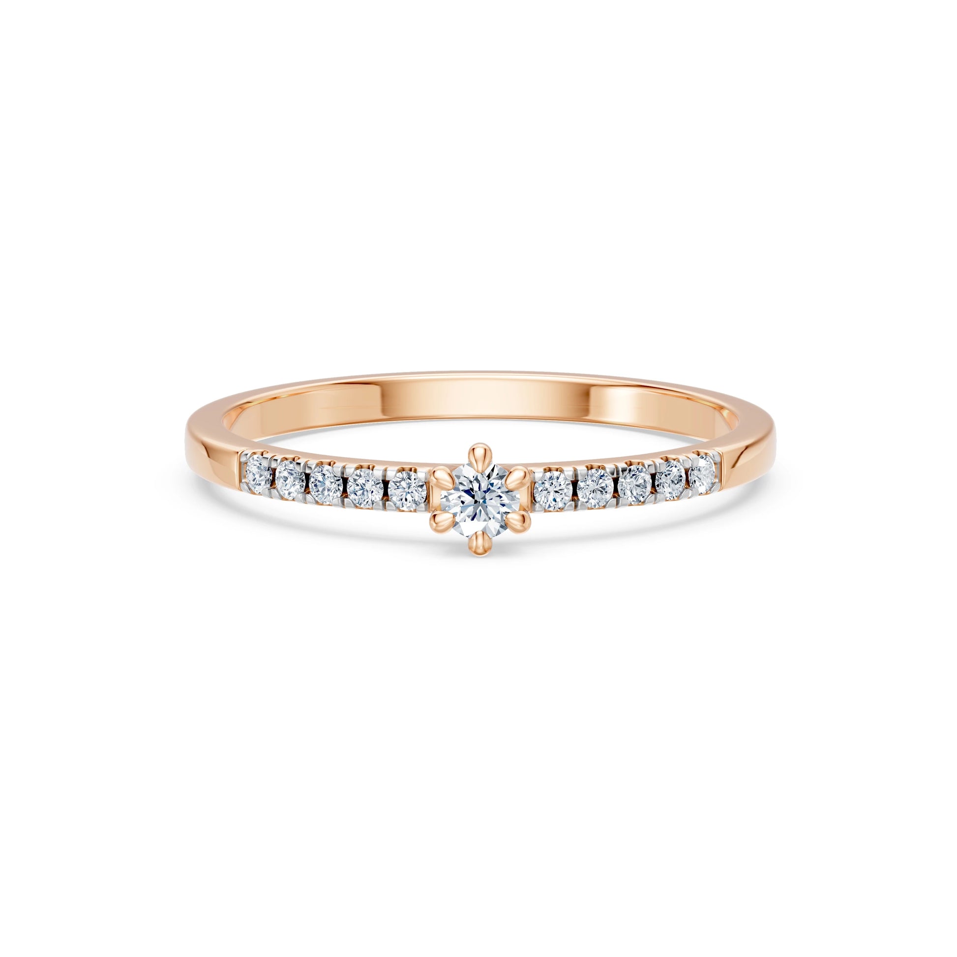 Solitär-Eternity-Ring, 0.07 ct — 101-10126/4(2.6)