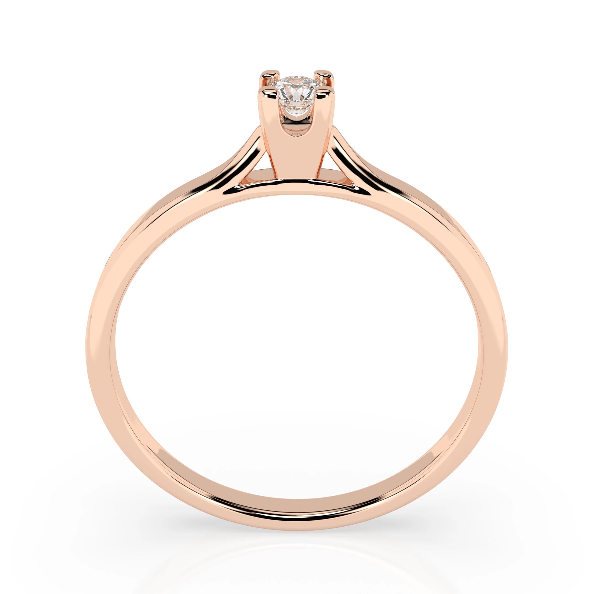 Solitär-Ring (Rund), 0.06 ct — 101-10034(2.5)