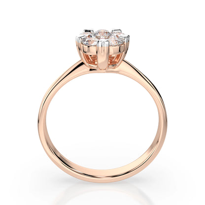 Illusion-Ring (Rund), 0.15 ct — 101-10015/1(3.4)