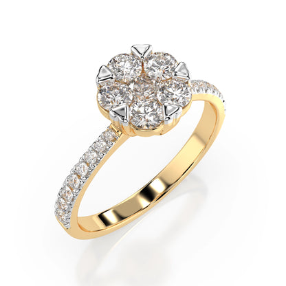 Illusion-Ring (Rund), 0.15 ct — 101-10015/4(3.4)