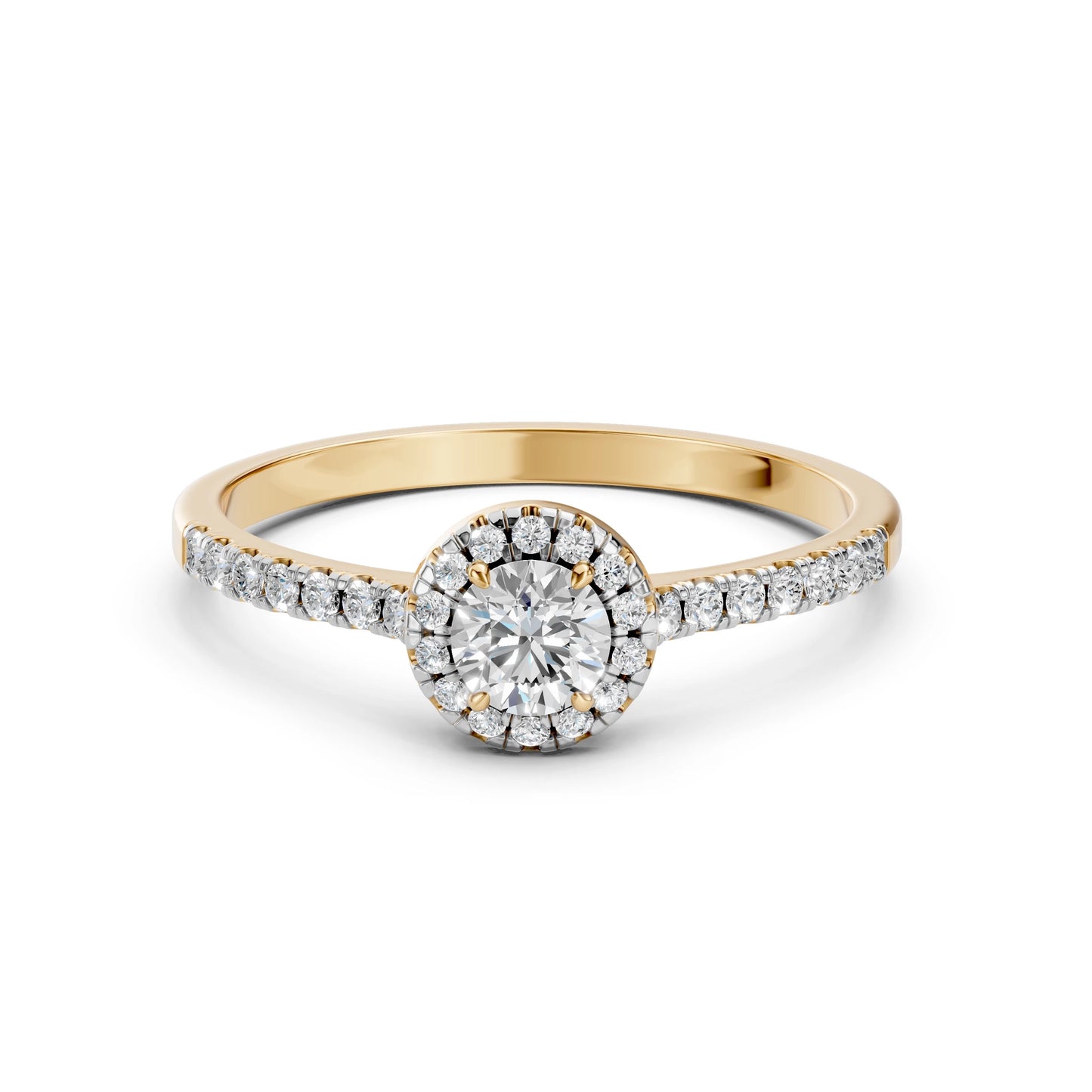 Solitär-Eternity-Ring (Rund), 0.35 ct — 101-10095(4.5)