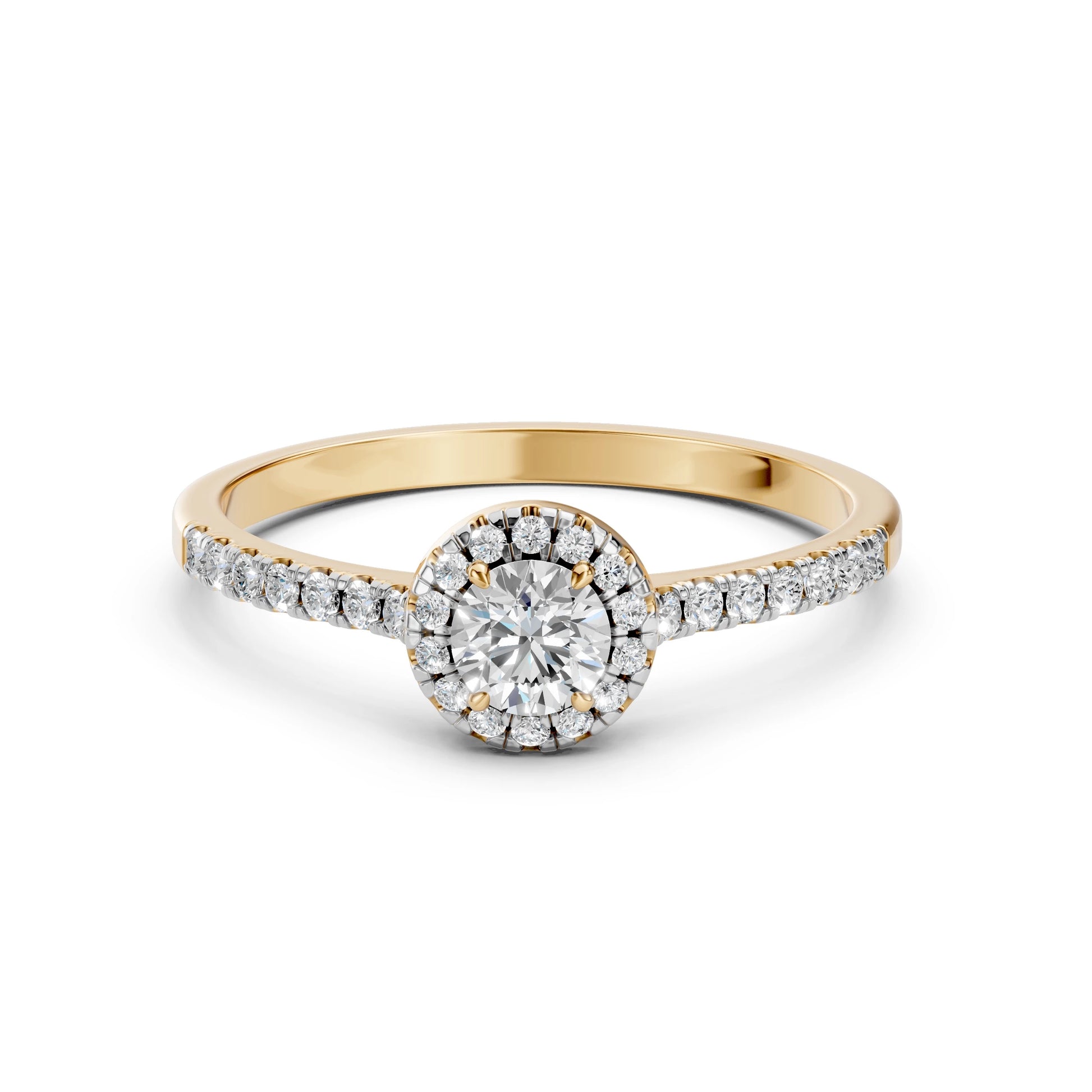 Solitär-Eternity-Ring (Rund), 0.35 ct — 101-10095(4.5)