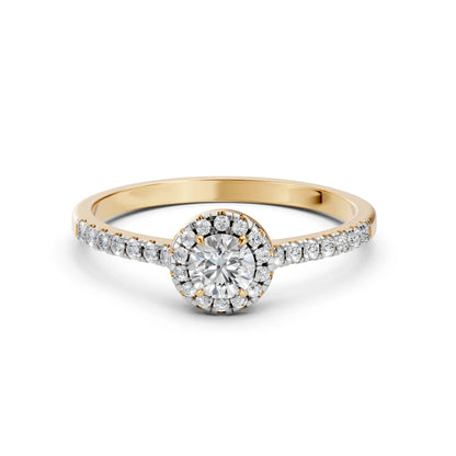 Solitär-Eternity-Ring (Rund), 0.35 ct — 101-10095(4.5)