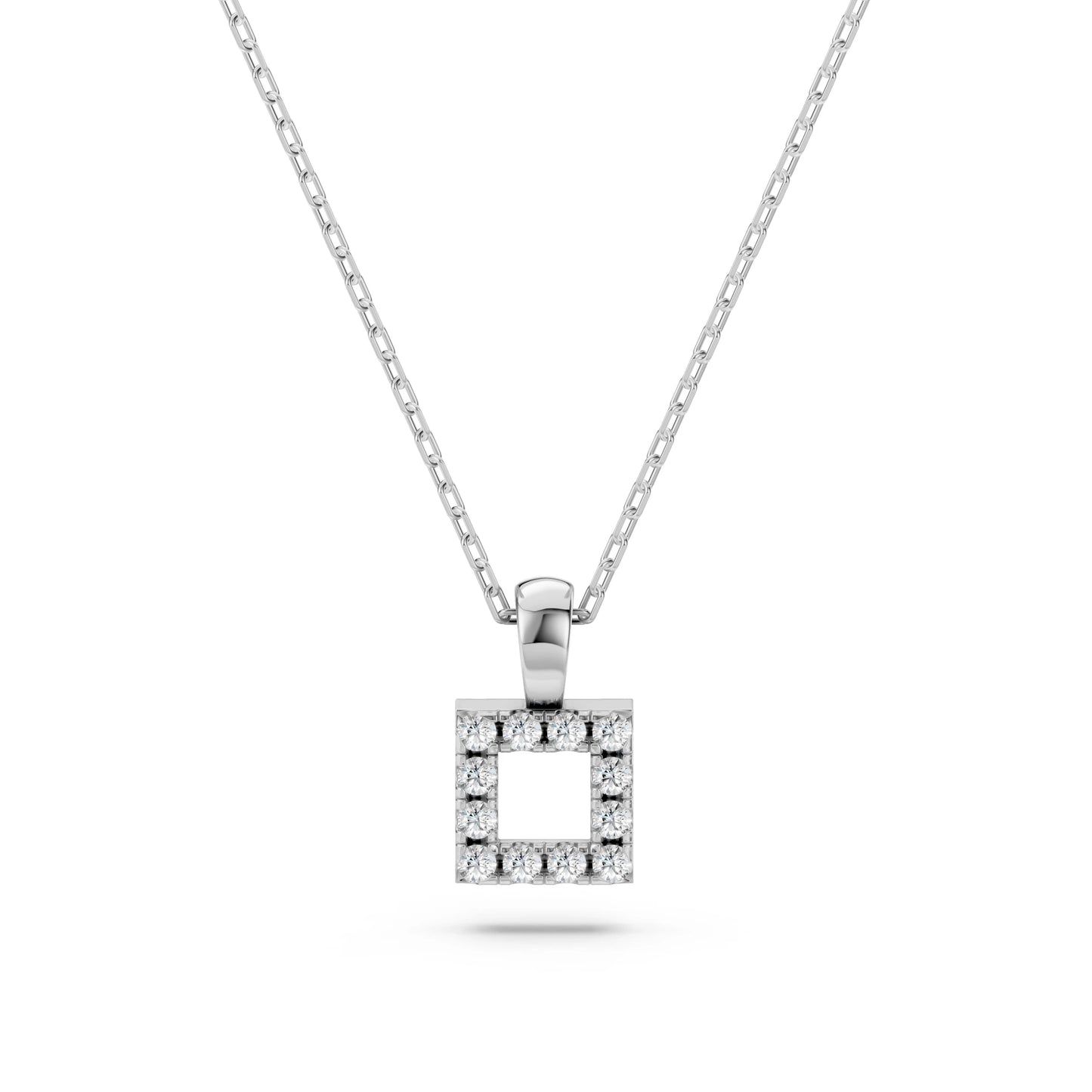Minimalismus-Halskette (Rund), 0.06 ct — 104-10079