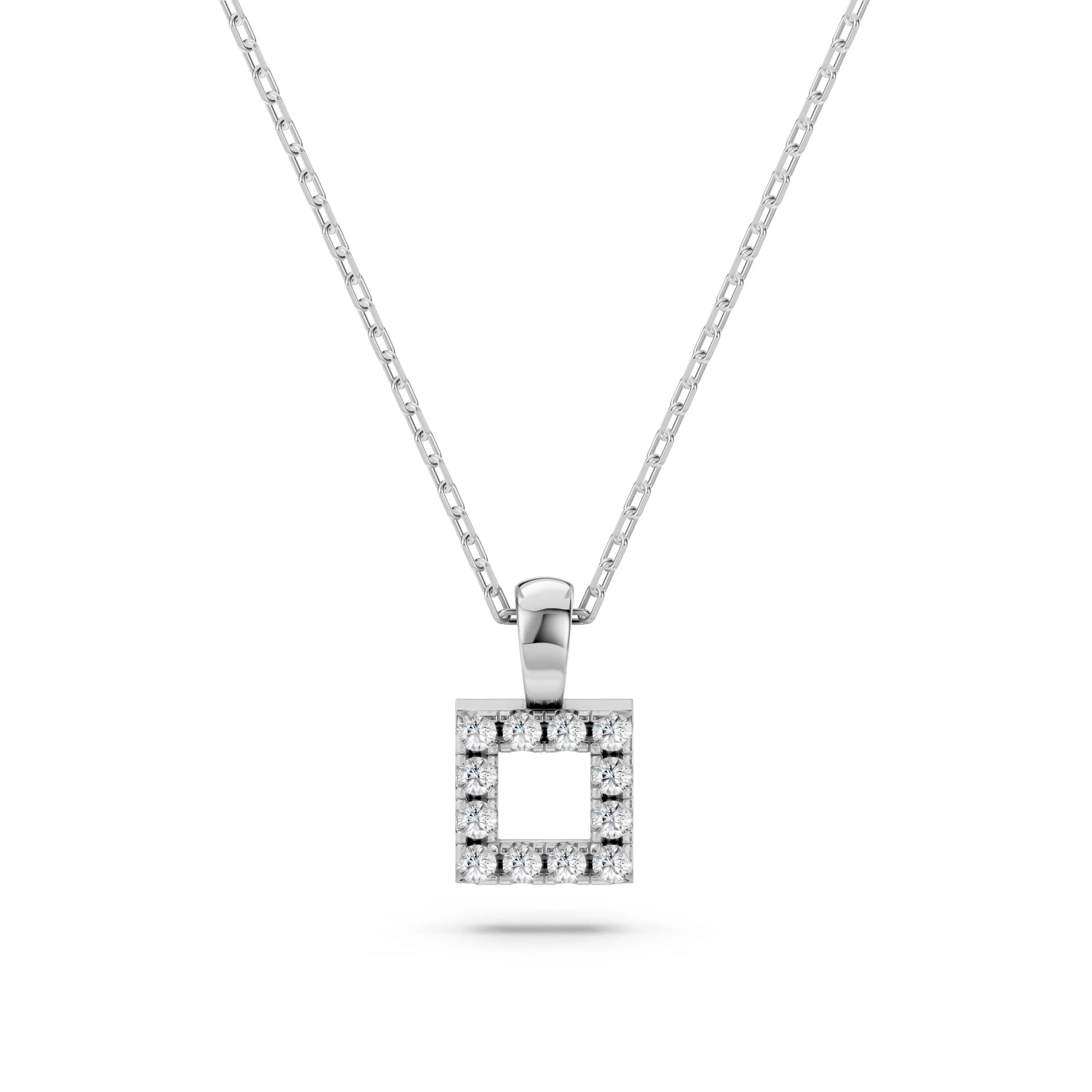 Minimalismus-Halskette (Rund), 0.06 ct — 104-10079