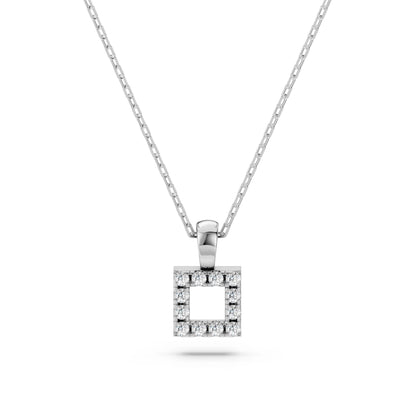 Minimalismus-Halskette (Rund), 0.06 ct — 104-10079